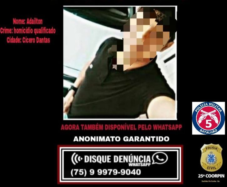 Acusado de autoria de homicídio qualificado e tentativa de feminicídio em Cícero Dantas é preso em Euclides da Cunha