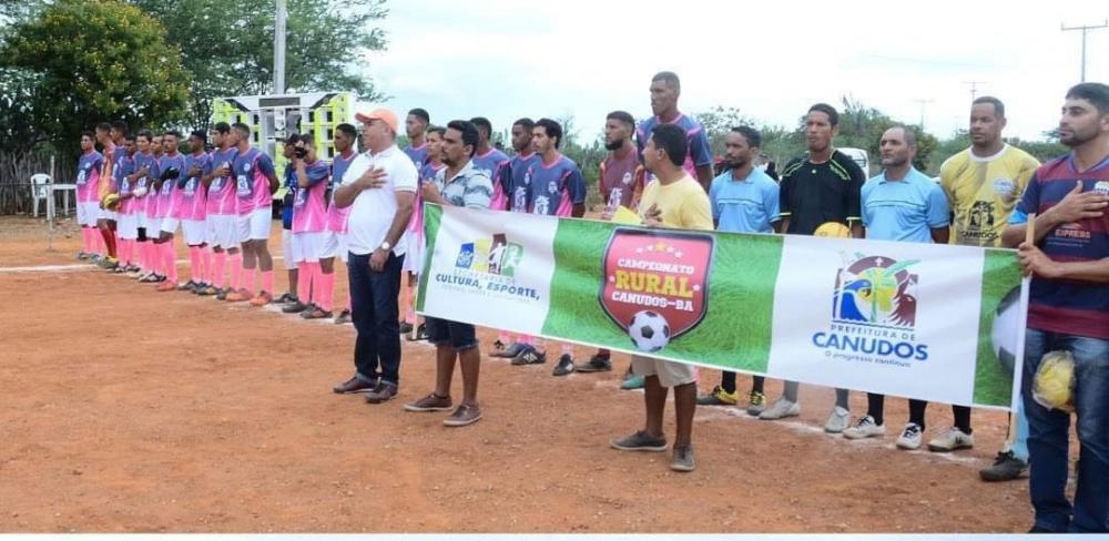 Neste Domingo (27) foi dado o início do campeonato rural de Canudos