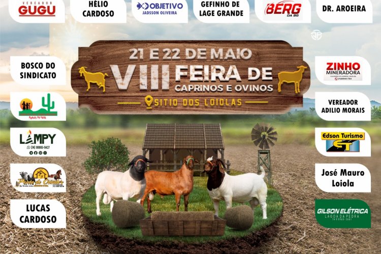 VIII Feira de Caprinos e ovinos em Sítio dos Loiolas