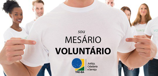 Interessados em servir como mesário nas eleições de 2 de outubro podem realizar inscrição on-line