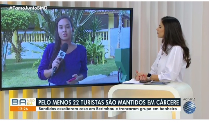 Homens encapuzados invadem casa e roubam mais de 20 turistas no interior da BA; grupo havia alugado imóvel para o São João
