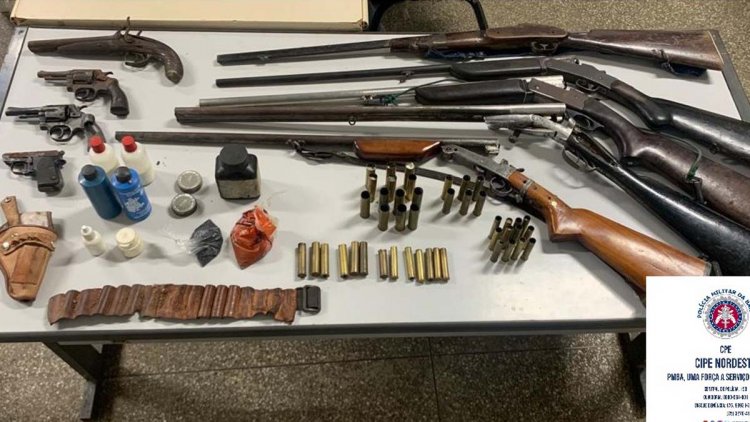 Polícia desmonta oficina ilegal de conserto de armas