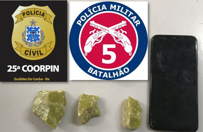 Menor de idade é apreendida em flagrante traficando drogas no centro da cidade de Euclides da Cunha