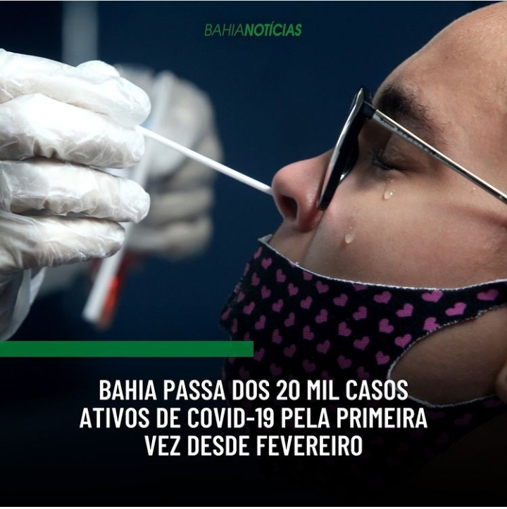 21.826 casos ativos de Covid-19, sendo a primeira vez que a região