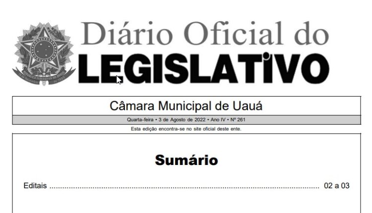 Por Determinação Da Justiça, Presidente Interino Da Câmara De Vereadores De Uauá Publica Edital Convocando A Eleição Para Escolha Dos Cargos Vagos Na Mesa Diretora