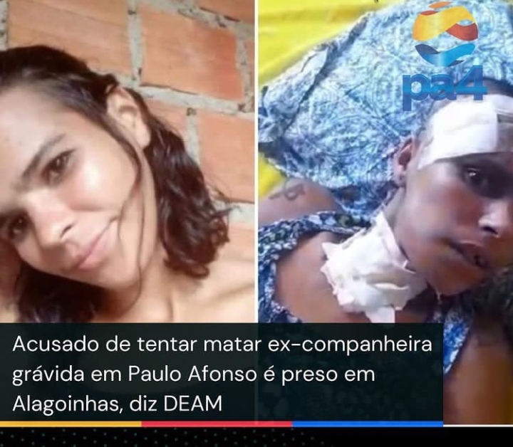 homem acusado de tentar matar a ex-companheira em Paulo Afonso BA.