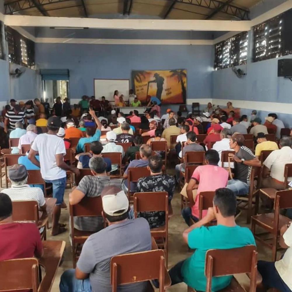 Por consequência das fortes ventanias, foi realizada uma assembleia com os produtores do setor 1 da 150