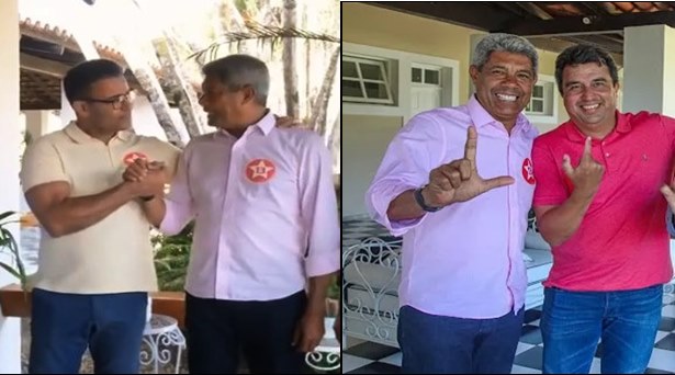 Ex-prefeito de Araci Silva Neto e prefeito de Serrinha Adriano Lima declaram apoio a Jerônimo para governador