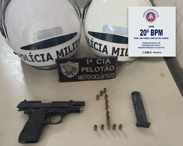 Homem é preso com pistola 380 em Paulo Afonso