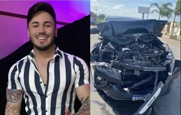 Cantor Wallas Arrais sertanejo sofre acidente de carro em Sergipe