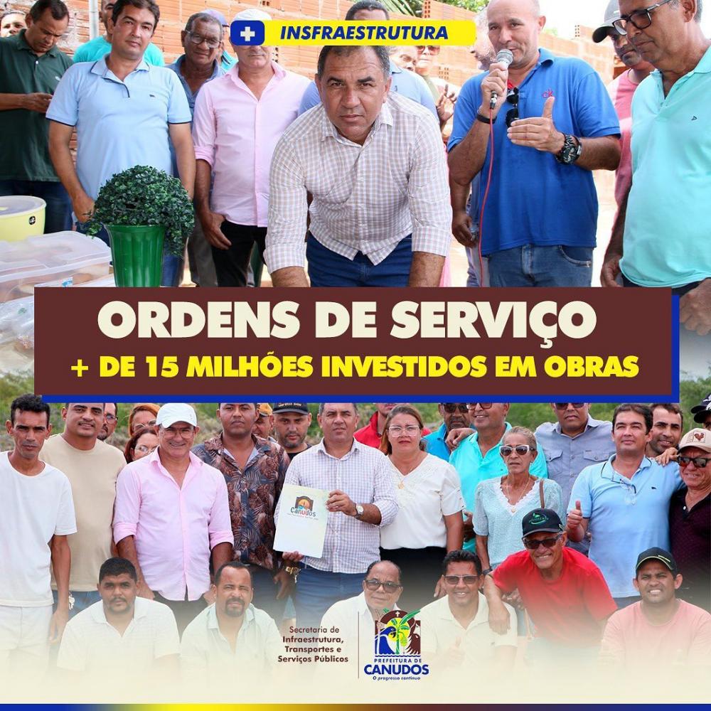 Prefeito de Canudos Jilson Cardozo inicia construção de novas obras para melhorar a infraestrutura da cidade
