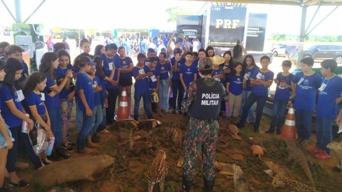 PMA de Dourados e Campo Grande realizam Educação Ambiental para 15 mil pessoas, sendo 5 mil alunos e mais participantes da Expocanas em Nova Alvorada do Sul