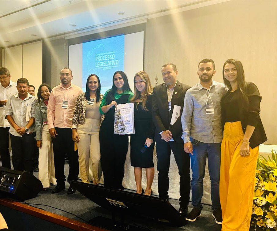 Vereadores e servidores da Câmara Municipal de Canudos, participam de congresso sobre processo legislativo no estado da Bahia..