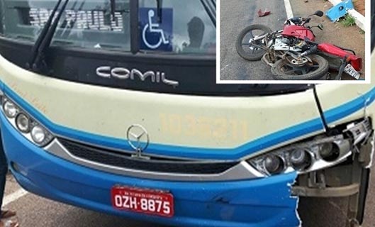 Motociclista morre na Bahia após colidir violentamente com ônibus da Novo Horizonte